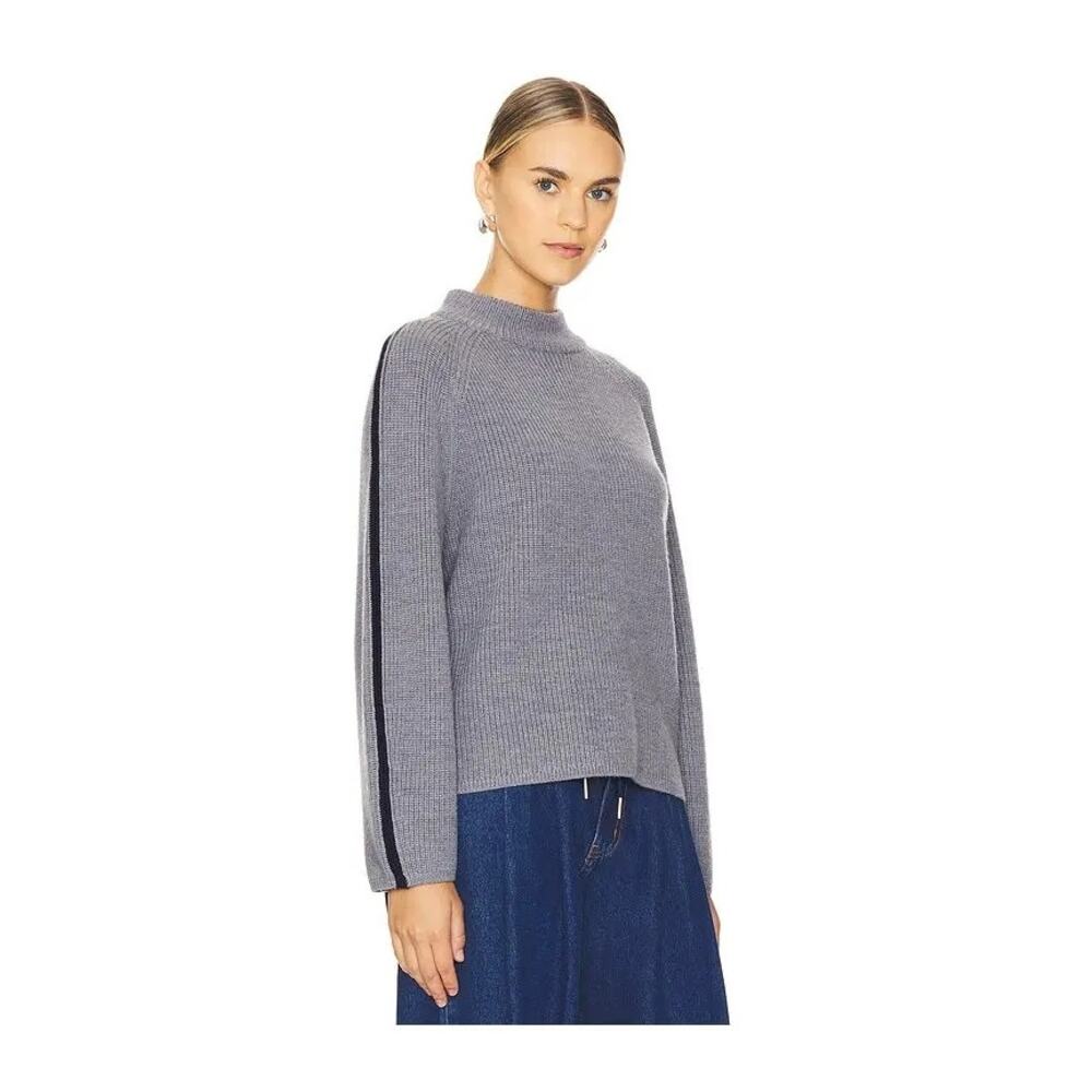NWT VELVET Graham & Spencer Wool Quiet Luxury Teagan Mock Neck Chunky Sweater